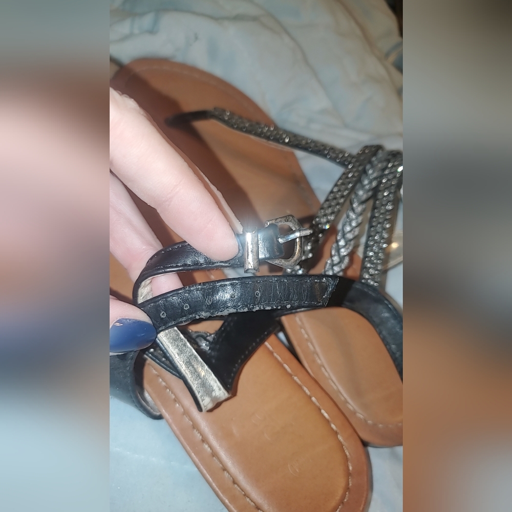 Women's Black Sandals - Picture 2 of 5